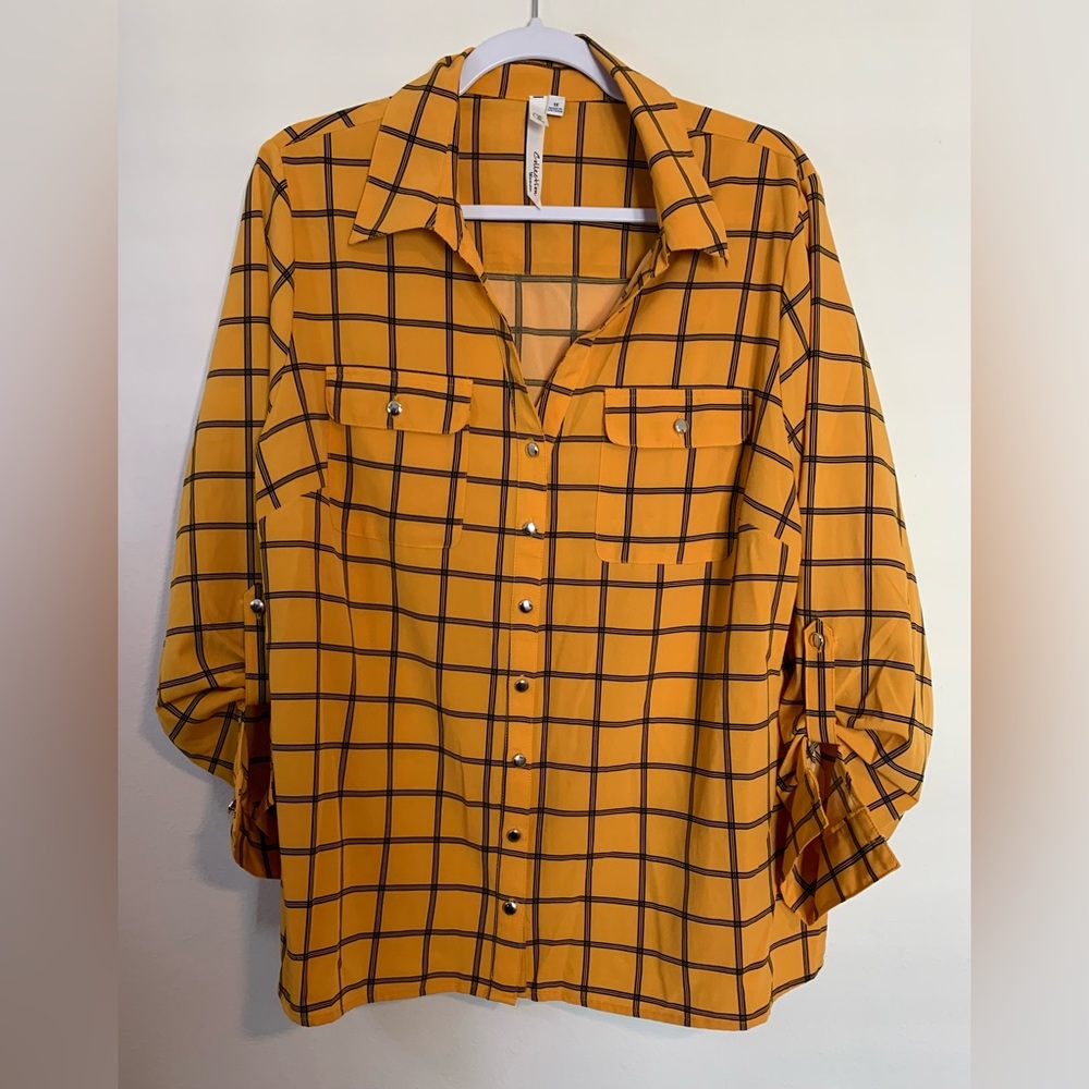 NWOT NY Collection Women’s 3/4 Sleeve Blouse Size 1X